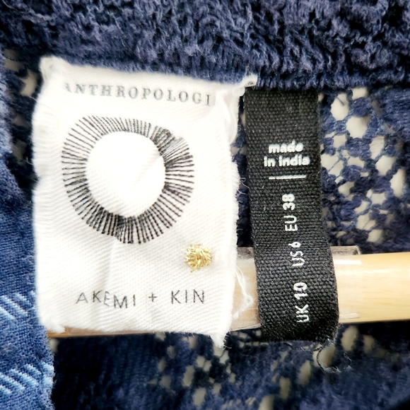 Anthropologie Akemi Kin Embellished Flannel Shirt - Picture 6 of 8